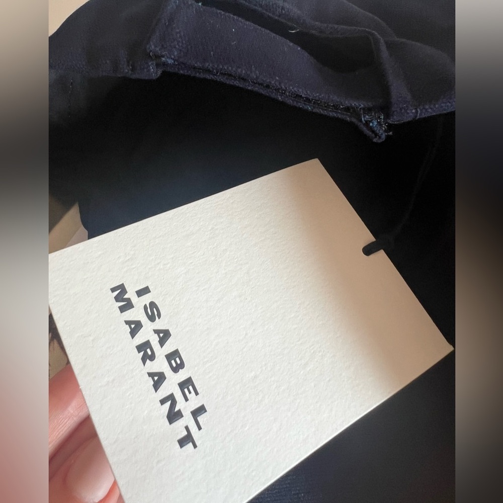 Isabel Marant Navy and Pink Logo Hat - Picture 8 of 8